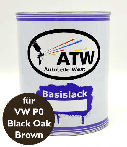 Autolack für VW P0 Black Oak Brown